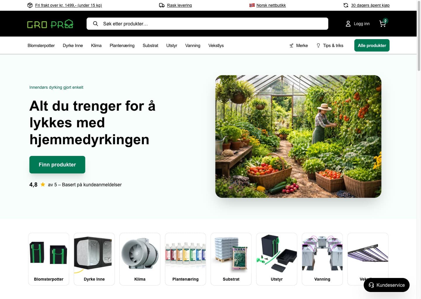 Skjermbilde av GroPro