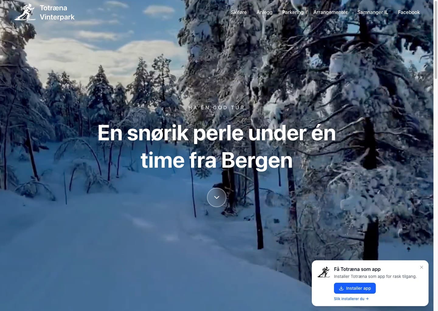 Skjermbilde av Totræna Vinterpark